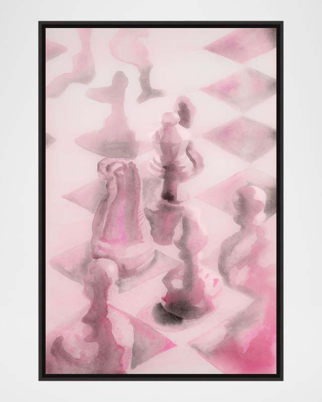 "Checkmate" Framed Giclee by D'Alessandro Leon, 37.5" x 55.5"